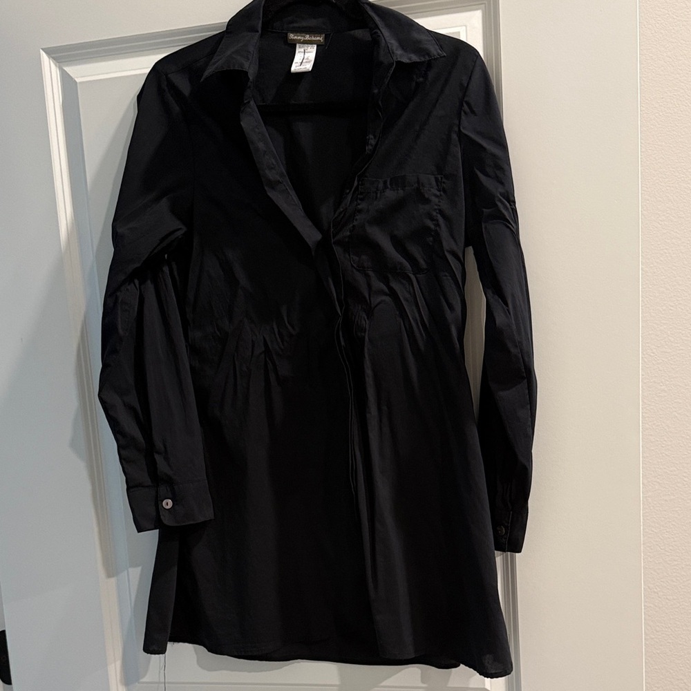 Tommy Bahama Women's Black tunic top sz s